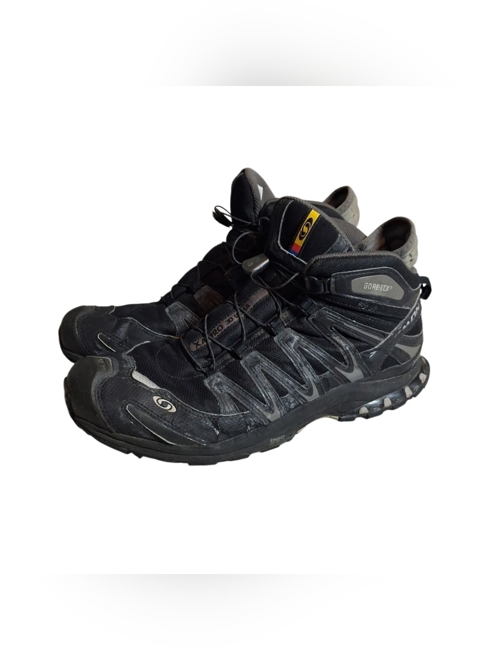 Salomon XA 3D Pro Mid GTX Mens Boots Sz 12.5 Black Trail Gore Tex Ortholite